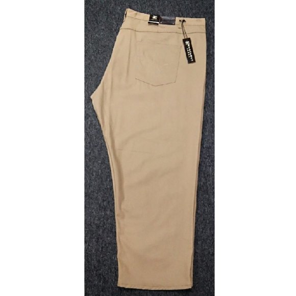 🆕 BASIC 5-POCKET BOOT CUT - KHAKI - JEAN - MEN - BIG & TALL - Picture 2 of 2